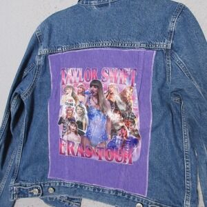 Gap Denim Jacket Swiftie‎ Eras Tour Custom Purple Patch Concert Outfit